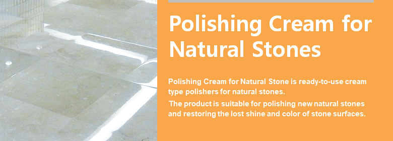 ConfiAd® Polishing Cream for Natural Stone is ready-to-use cream type polishers for natural stones.
The product is suitable for polishing new natural stones and restoring the lost shine and color of stone surfaces. 
